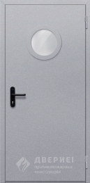 Дверь дымогазонепроницаемая однопольная со стеклом - фото