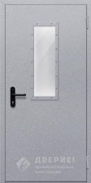 Одностворчатая дверь EIS 60 со стеклом - фото