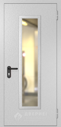 Одностворчатая огнестойкая дверь с выпадающим порогом №4 фото