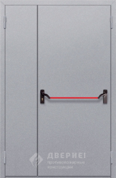 Огнестойкая дверь глухая с антипаникой - фото