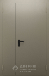 Дверь полуторная глухая серая №61 - фото