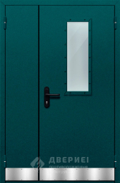 Противопожарная дверь «Полуторная с отбойником №31» - фото