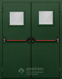 Противопожарная дверь для ТЦ с антипаникой - фото